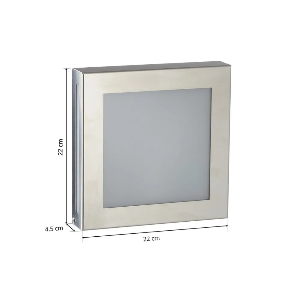 Sensor-LED-udendørslampe Aqua Legendo Mini, stål