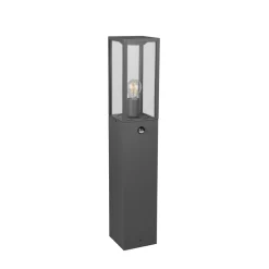Sensor-vejlampe GARONNE, antracit, højde 80 cm, metal IP44