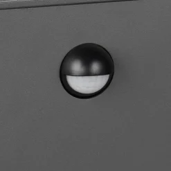 Sensor-vejlampe GARONNE, antracit, højde 80 cm, metal IP44