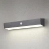 Silves solcellelampe til vægmontering, sort, sensor, IP44