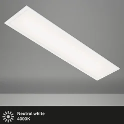 Simple LED-panel, hvidt, ultrafladt, 100 x 25 cm