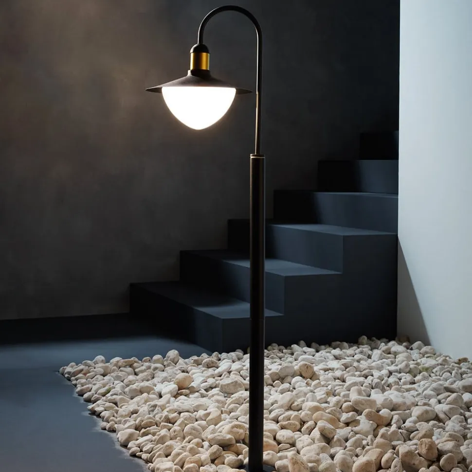 Sirmione vejlampe med glasskærm