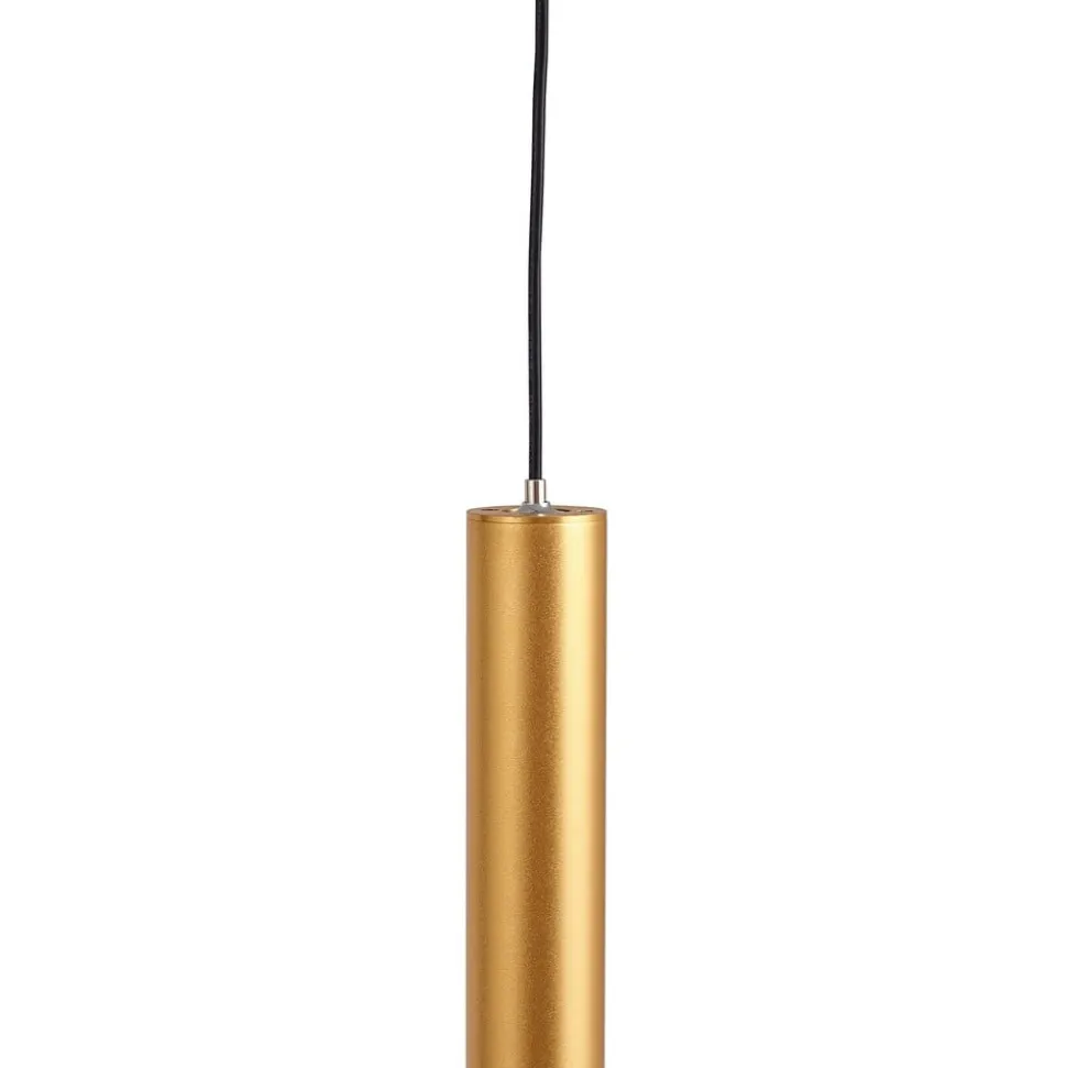Skinne system 48V Lumaro, pendel, rørpære, 3 lyskilder, guld, CCT