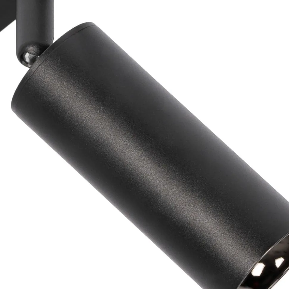 Skinne system 48V Lumaro, spots, 9 lyskilder, sort, 13,1 cm, dæmpbar