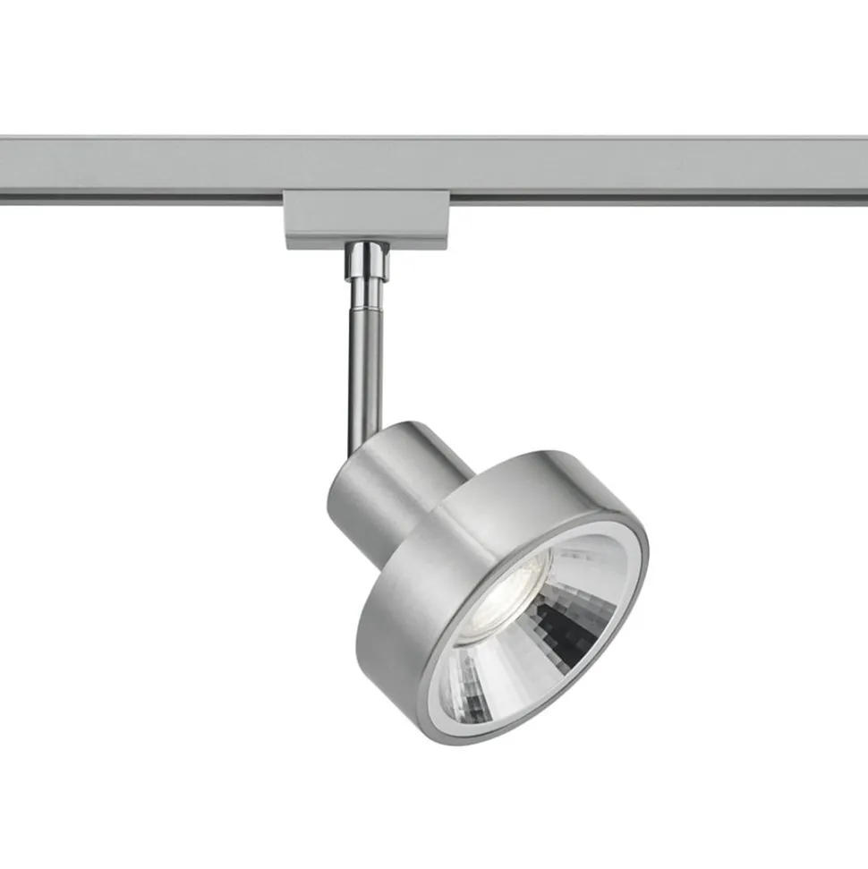 Skinnespot DUOline 780701, Ø 11 cm, nikkel, 2-faset, GU10