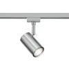 Skinnespot DUOline 782401, Ø 6 cm, nikkel, 2-faset, GU10