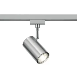Skinnespot DUOline 782401, Ø 6 cm, nikkel, 2-faset, GU10