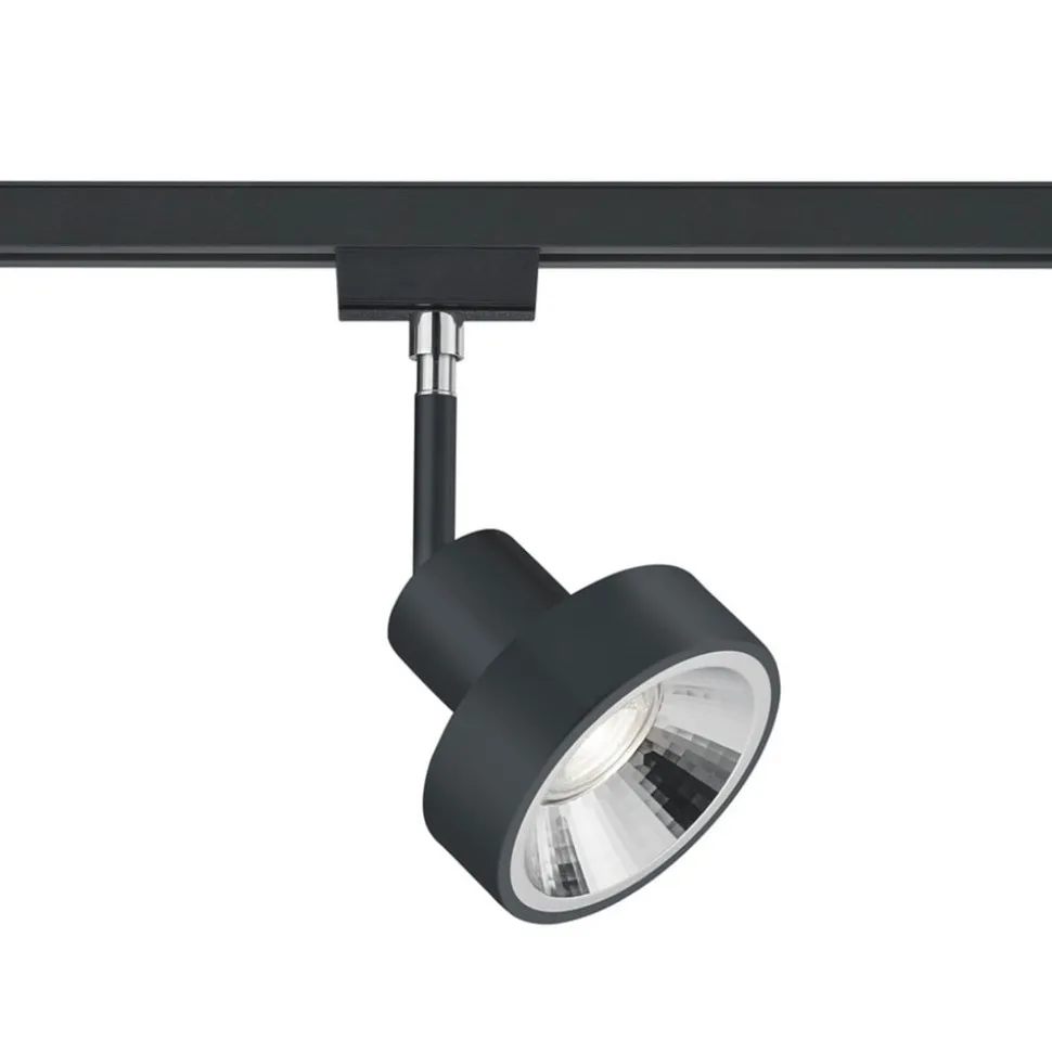 Skinnespot DUOline 780701, Ø 11cm, sort, 2-faset, GU10