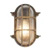 Skotlampe Porto oval, sort-guld