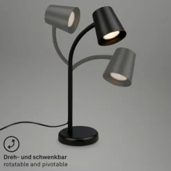 Skriva bordlampe, GU10-fatning, sort