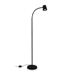 Skriva gulvlampe, justerbar, GU10, sort