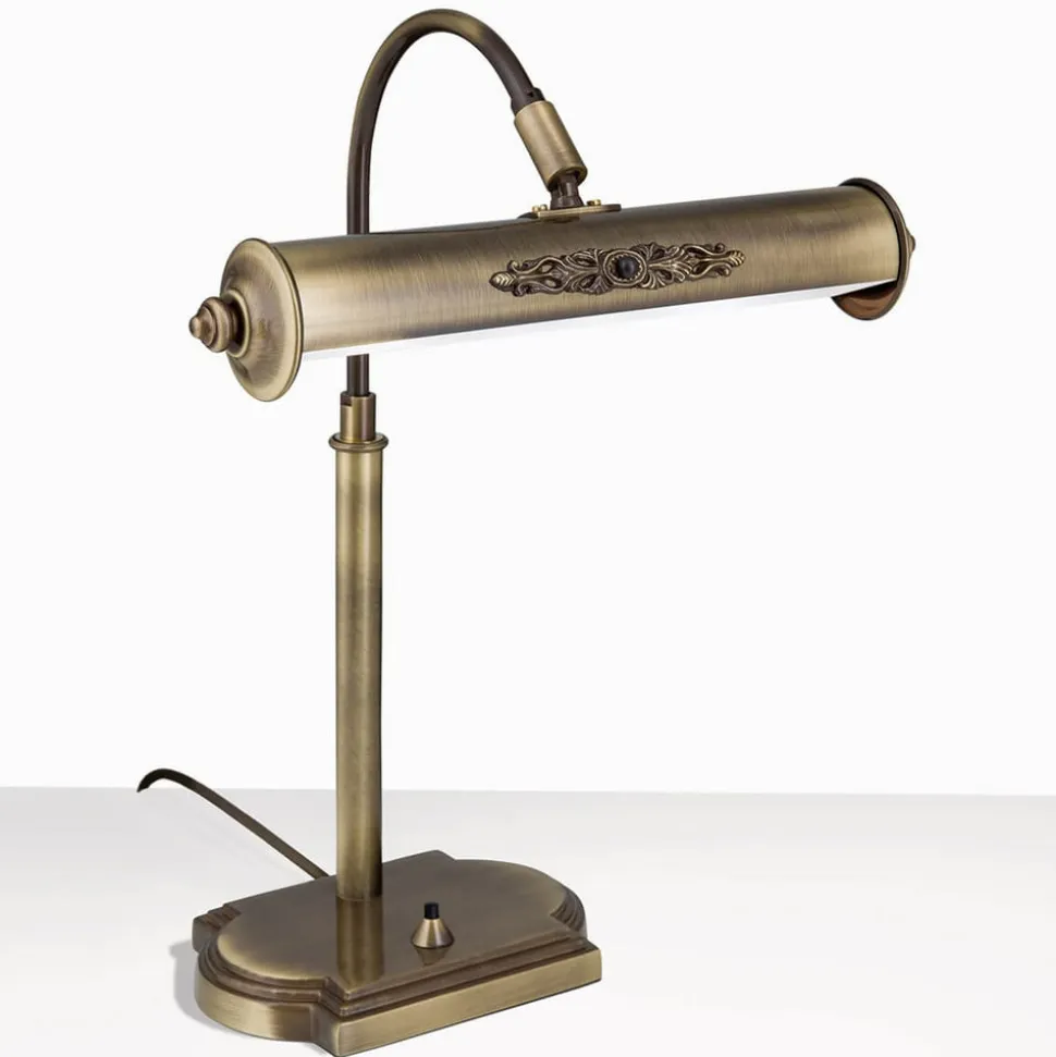 Skrivebordslampe Picture i antik messing