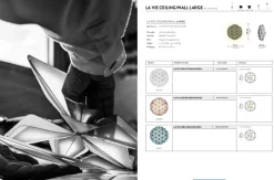 Slamp La Vie L loftlampe, bredde 71 cm, hvid