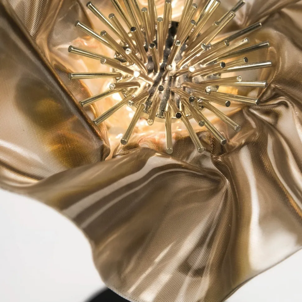 Slamp LaFleur LED-bordlampe, genopladeligt batteri, fløjl
