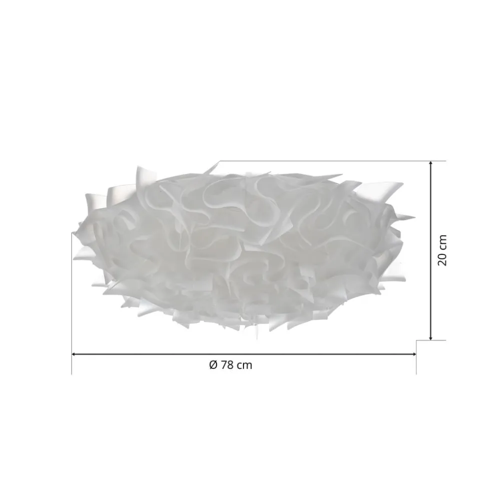 Slamp Veli designer loftlampe, Ø 78 cm, opal