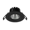 SLC DL04 LED-indbygningslampe sort 3.000 K