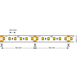 SLC LED-strip med fuldt spektrum CRI 98, 5 m IP20 3.000K