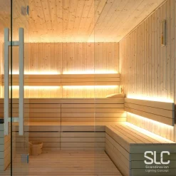 SLC LED-Strip sauna op til 105°C, 24V IP67 5m 3.000K
