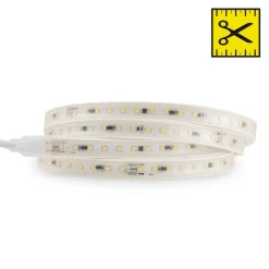 SLC LED-stripe 230V komplet sæt IP65 5m, 3.000 K