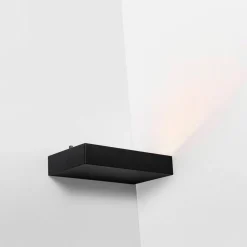 SLC LED-væglampe Illumin8, sort, CCT, aluminium