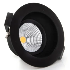 SLC One Soft LED indbygningsspot sort 3.000K