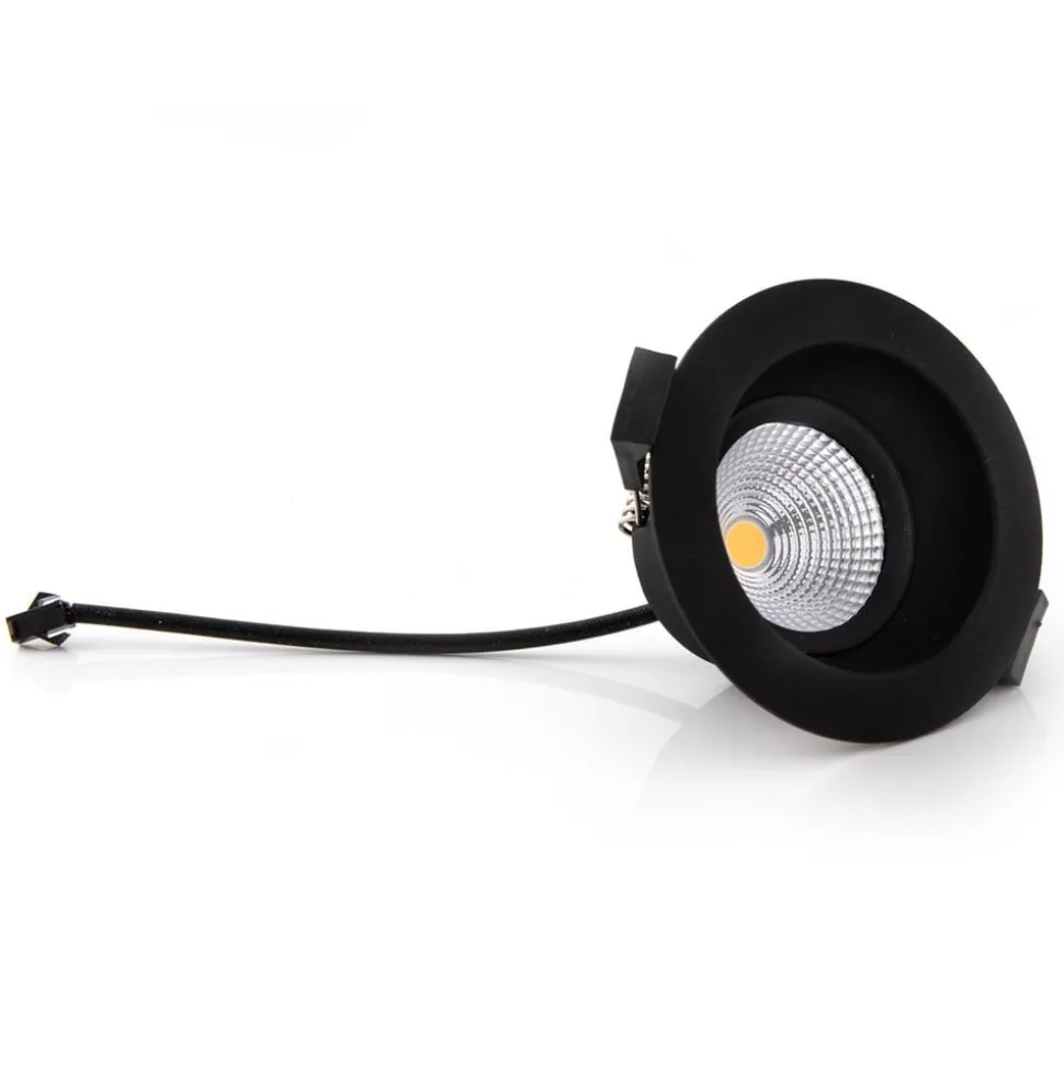 SLC One Soft LED indbygningsspot sort 2.700K