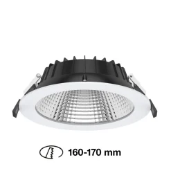 SLC Shift LED-indbygningsspot Ø 19cm CCT, hvid