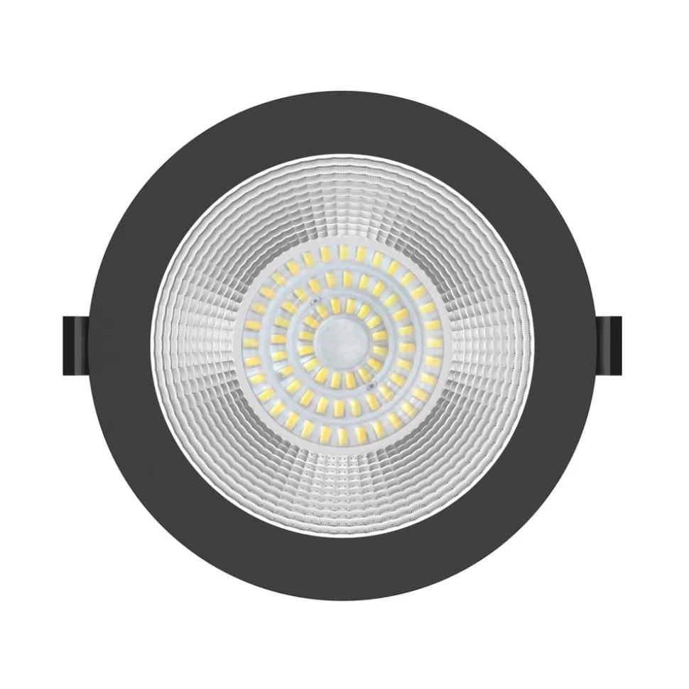 SLC Shift LED-indbygningsspot Ø 19cm CCT, sort