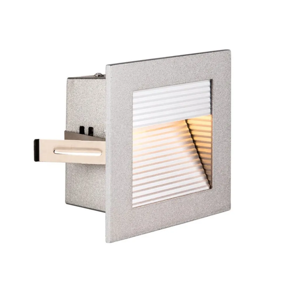 SLV Frame Curve LED-indbygningslampe sølv