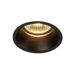 SLV Horn indbygningsspot GU10, mat sort