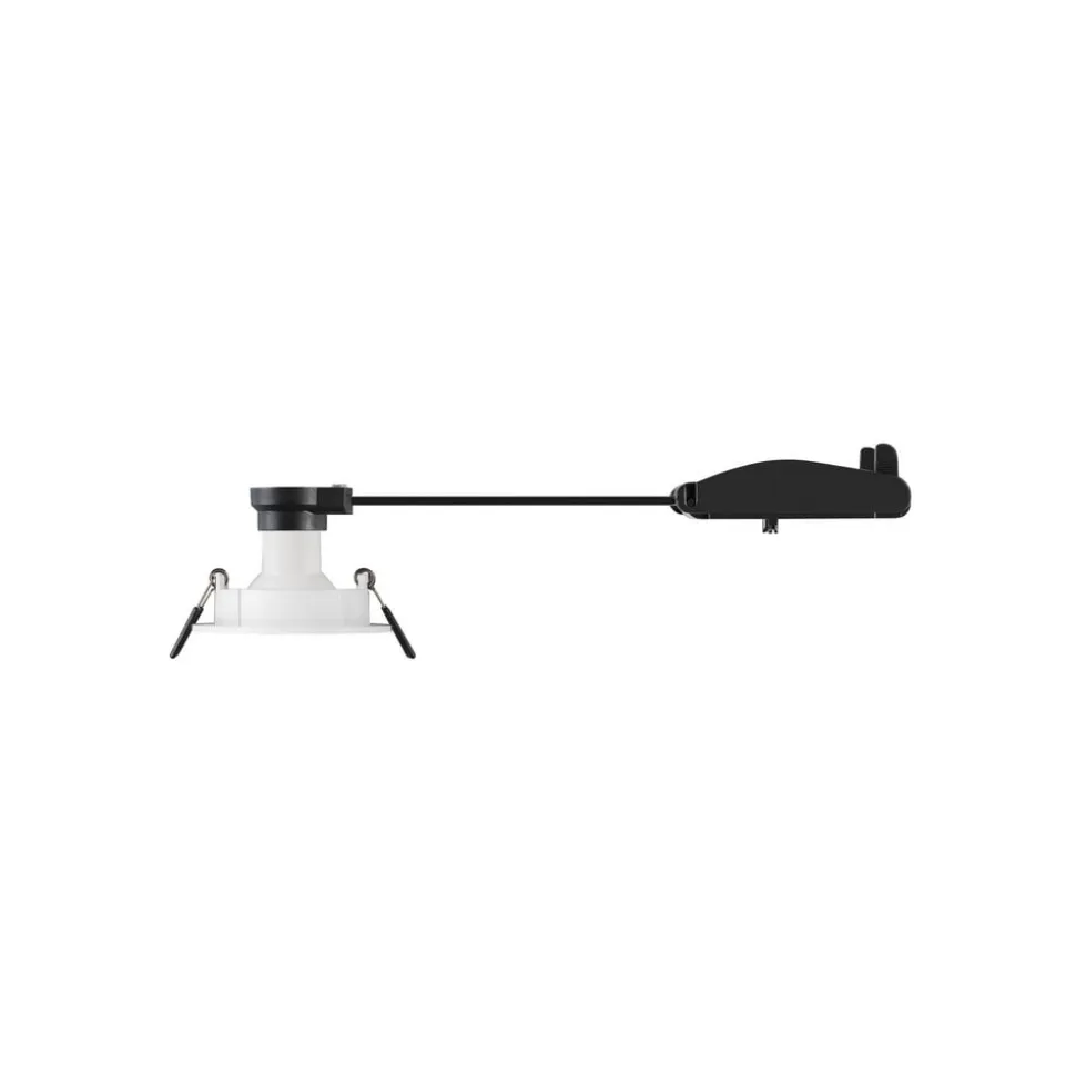 SLV Indbygget loftslampe New Tria, hvid, aluminium, Ø 8,2 cm