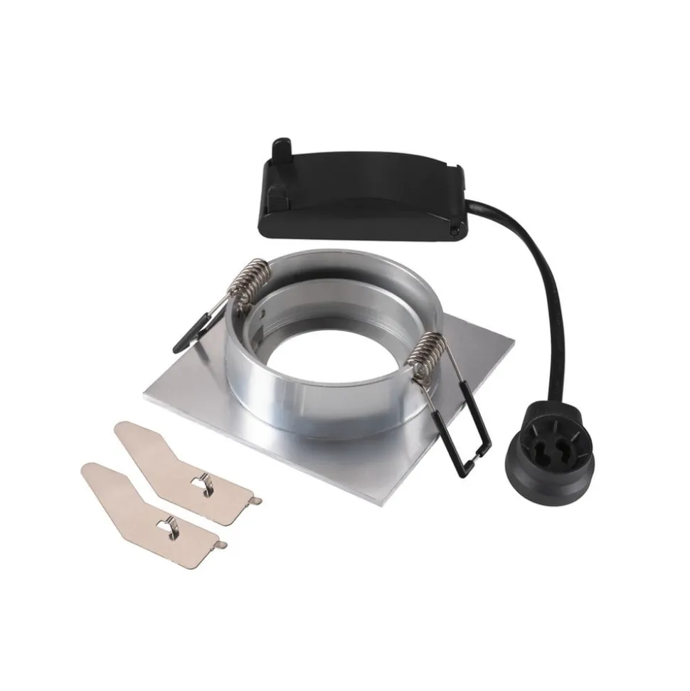 SLV Indbygget loftslampe New Tria, aluminium, aluminium, længde 8,2 cm