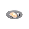 SLV Indbygget loftslampe New Tria, aluminium, aluminium, Ø 8,2 cm