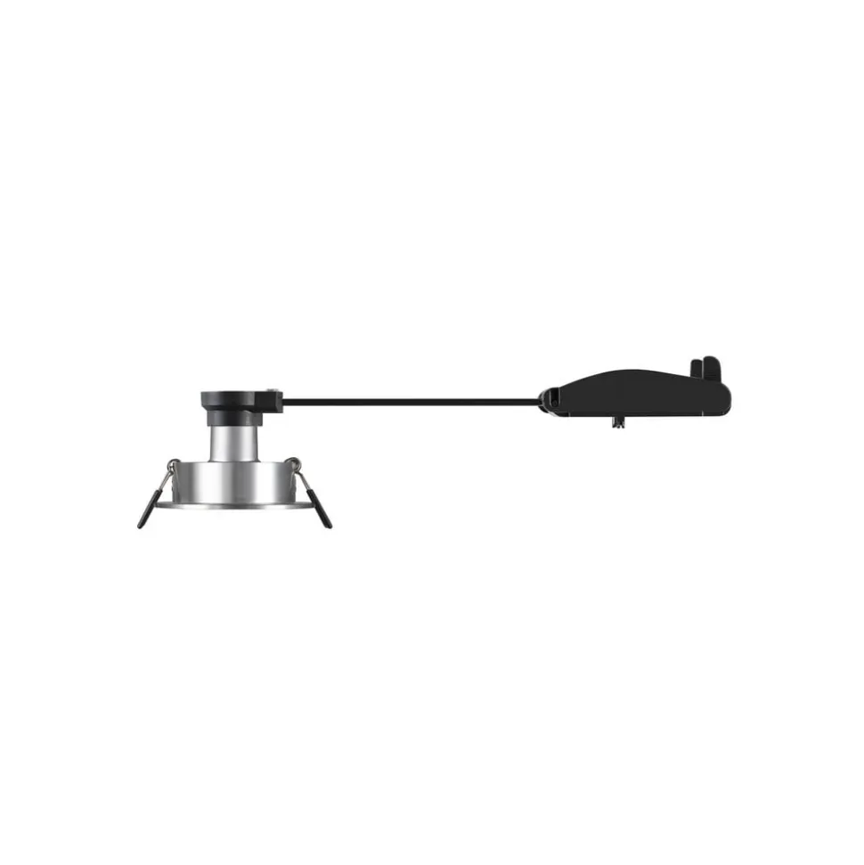 SLV Indbygget loftslampe New Tria, aluminium, aluminium, Ø 8,2 cm