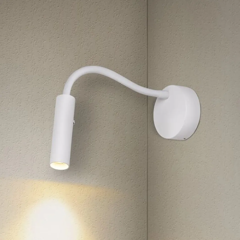 SLV Karpo Goose LED-væglampe, dæmpbar, hvid