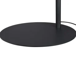 SLV LED-gulvlampe One Bow FL, sort/messingfarvet, stål