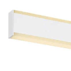 SLV LED-væglampe til badeværelset One Linear, 52 cm, hvid, metal, CCT
