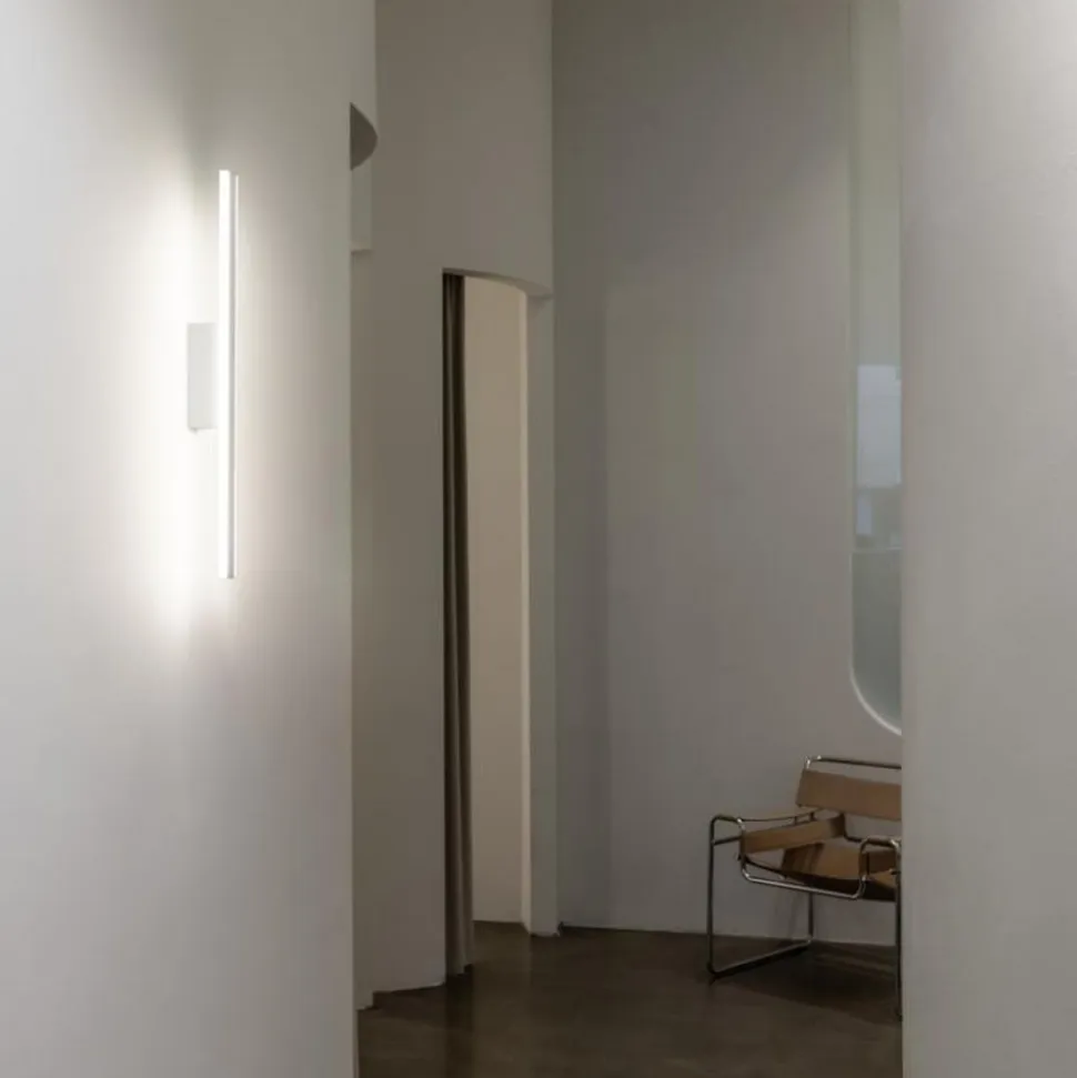 SLV LED-væglampe til badeværelset One Linear, 52 cm, hvid, metal, CCT