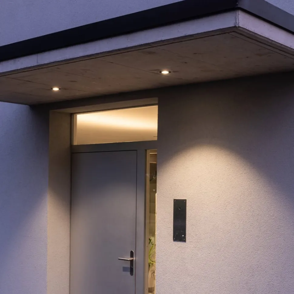 SLV Patta-I LED-indbygningslampe, rund, mat sort