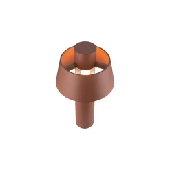 SLV Photoni 45 sokkellampe, rustfarvet, aluminium, højde 45 cm