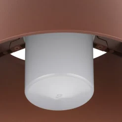 SLV Photoni loftlampe, rustfarvet, aluminium, Ø 25 cm
