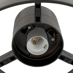 SLV Photoni loftlampe, sort, aluminium, Ø 25 cm