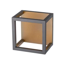 SLV Quadrulo LED udendørs loftslampe indir. antracit