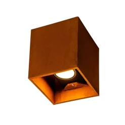 SLV Rusty udendørs LED-væglampe, up/down, kvader