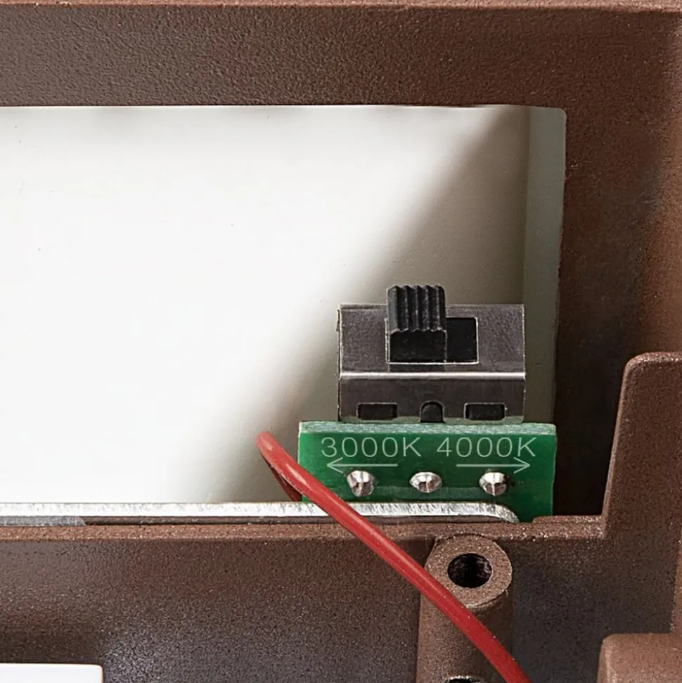 SLV Sitra LED udendørs væglampe op/ned 30cm rust
