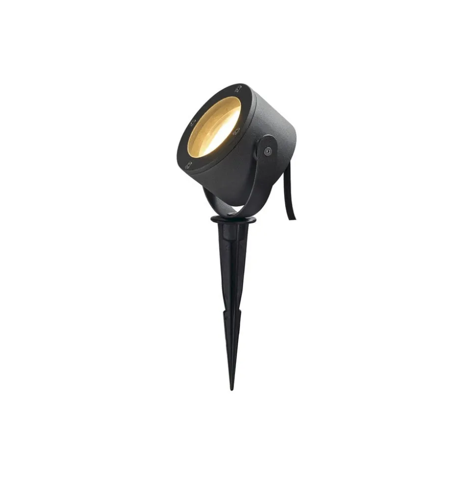 SLV spot med jordspyd Sitra, antracit, aluminium, højde 12 cm
