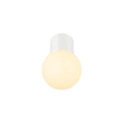 SLV Varyt loftlampe til badeværelset, hvid, aluminium, Ø 12 cm
