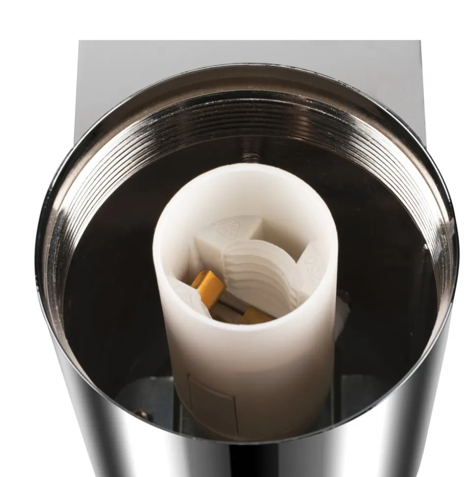 SLV Varyt væglampe til badeværelset, krom, aluminium, bredde 12 cm
