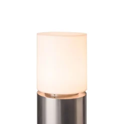 SLV vejlampe Roxy akryl, højde 90 cm, grå, stål