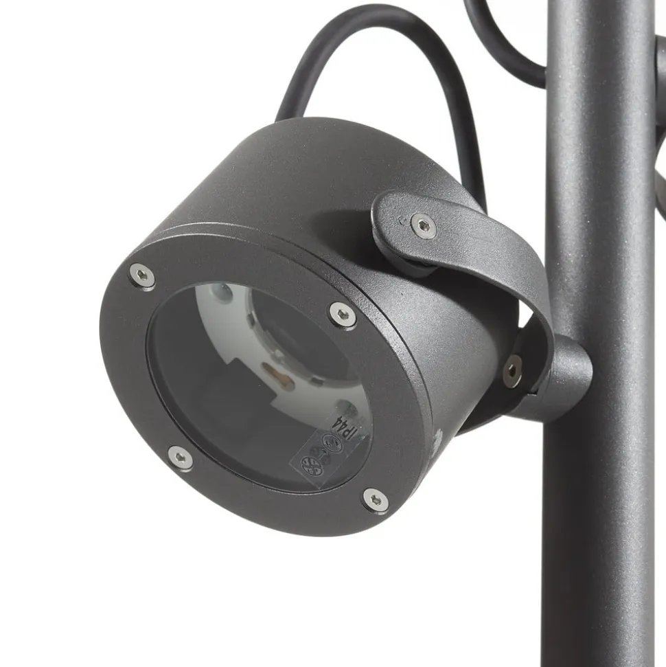SLV vejlampe Sitra, 2 lyskilder, antracit, aluminium, GX53, IP44